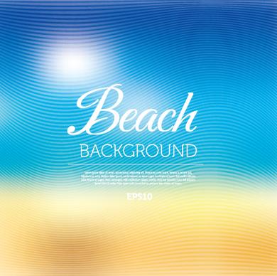 beach abstract blurred background vector