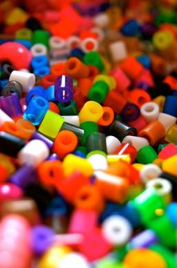 beads colorful plastic