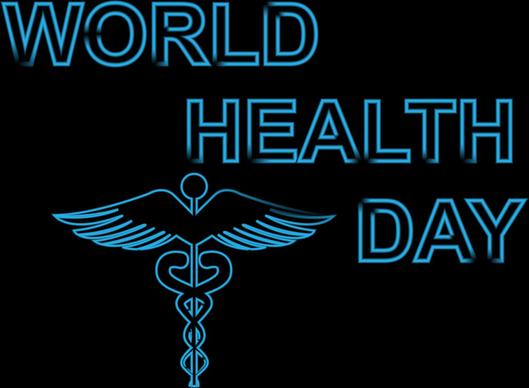beautiful blue colorful concept medical background world health day vector design