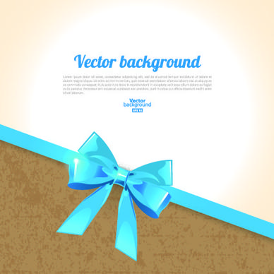 beautiful bow with background vector