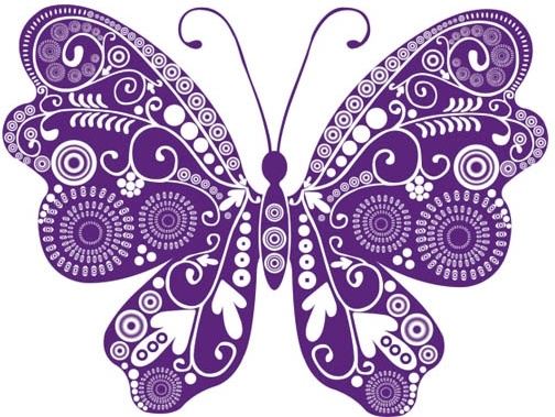 beautiful butterflies vector