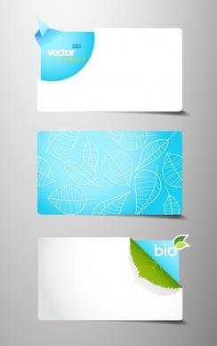decorative card template blue white leaves origami decor