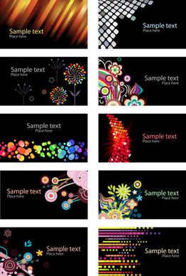 beautiful cards background vector