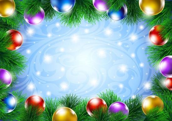 beautiful christmas decoration background 04 vector