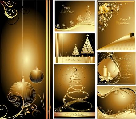 christmas background templates elegant shiny sparkling decor