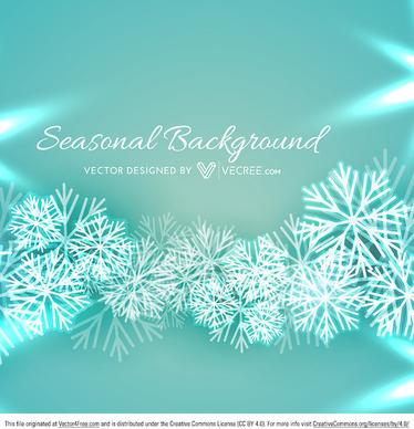 beautiful christmas snowflakes vector background