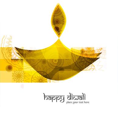 beautiful colorful happy diwali diya bright colorful hindu festival vector design