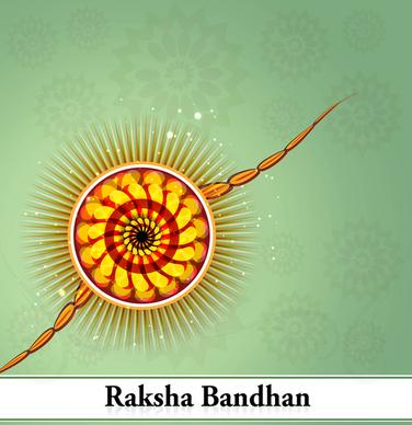 beautiful festival raksha bandhan background vector