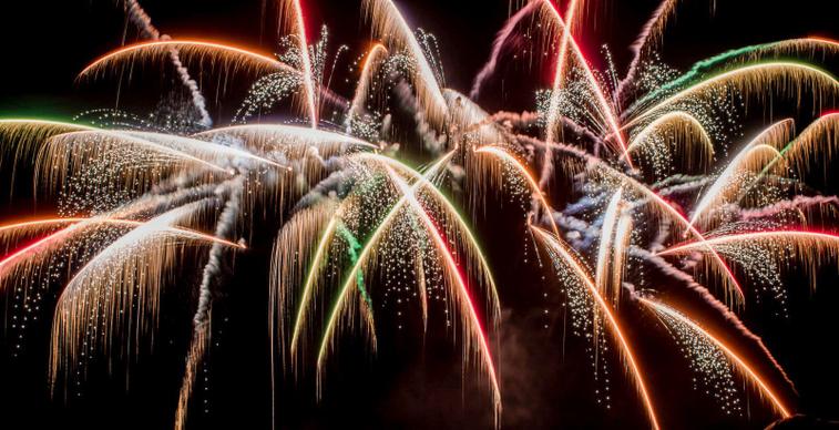 beautiful fireworks picture elegant sparkling dynamic