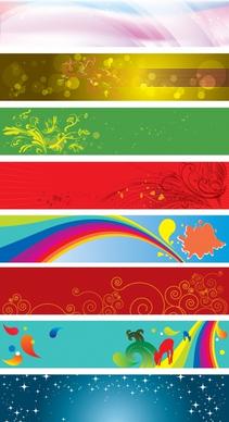 decorative background templates colorful abstract nature sky themes