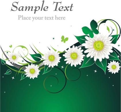 beautiful floral retro background 02 vector