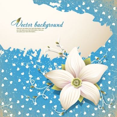 beautiful flowers shading background 03 vector