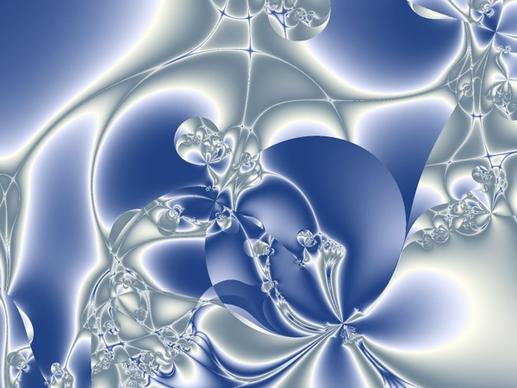 beautiful fractal blue