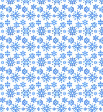 beautiful free seamless snowflake vector pattern