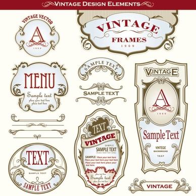 beautiful gorgeous bottle label affixed 03 vector