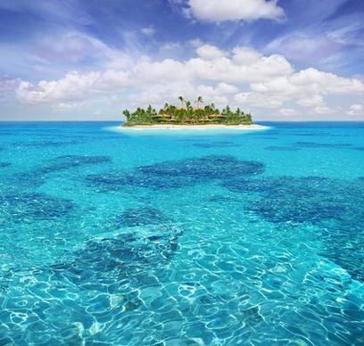 beautiful island stock photo