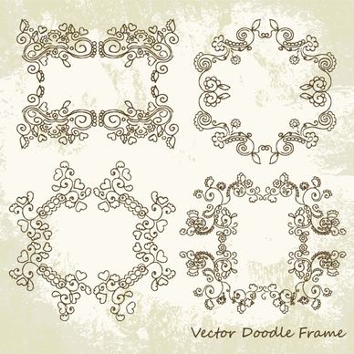 beautiful lace pattern 01 vector
