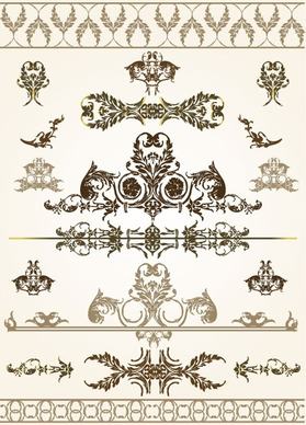 beautiful lace pattern 03 vector