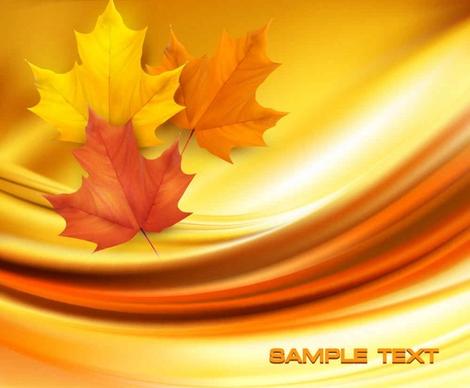 Beautiful maple leaf background vector