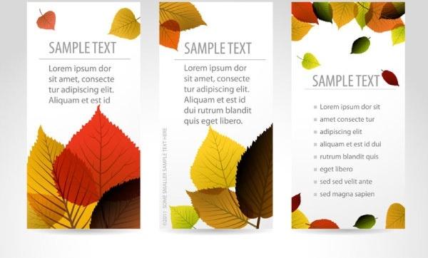 beautiful maple leaf bookmark 02 vector