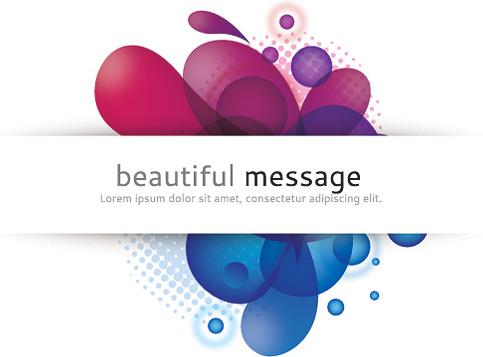 beautiful message vector graphic