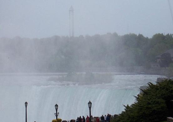 beautiful misting canadian falls