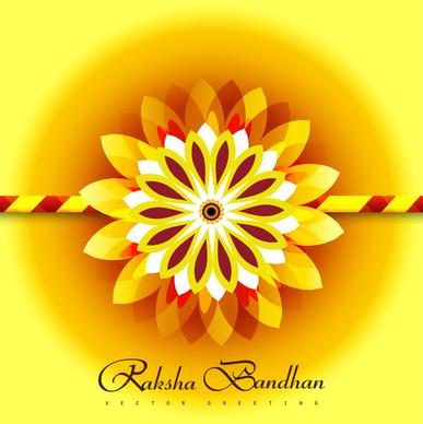 beautiful raksha bandhan bright colorful background