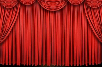 beautiful red curtain picture