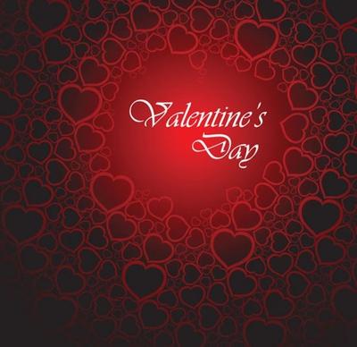 beautiful red heart background vector illustration valentine greeting card