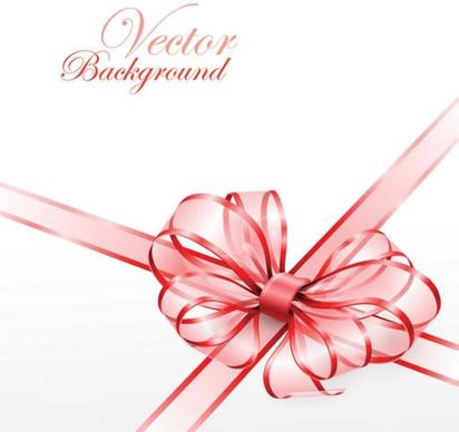 gift card background 3d pink bow sketch