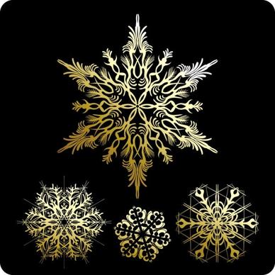 beautiful snowflake pattern 01 vector