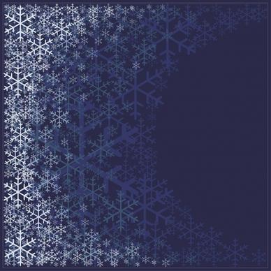 snowflakes background template flat contrast design