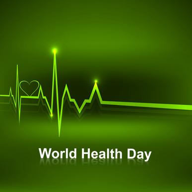 beautiful vector concept medical bright colorful world health day background