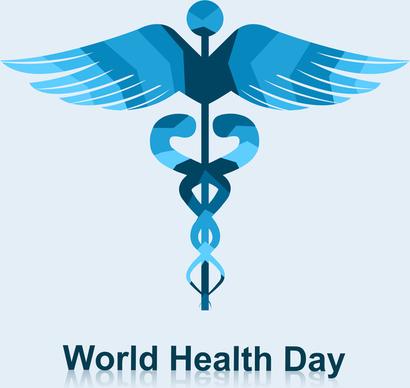 beautiful vector concept medical bright colorful world health day background
