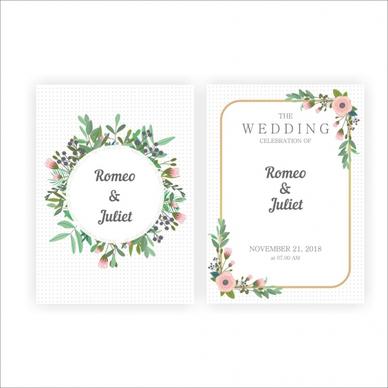 beautiful wedding invitations with gold and flower frames