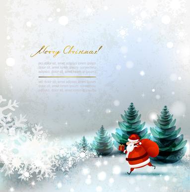 beautiful winter natural vector backgrounds
