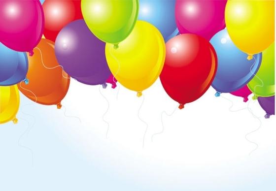 beautifully colored balloons 04 vector