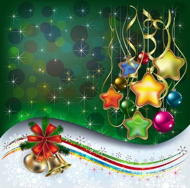 christmas decorative background elegant sparkling colorful baubles
