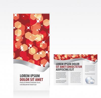 brochure templates modern sparkling abstract geometry