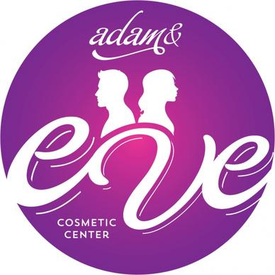 beauty center vector logo template for cosmetology salon a woman man face in circle spa icon creative logotype