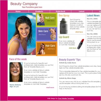 Beauty Company Template