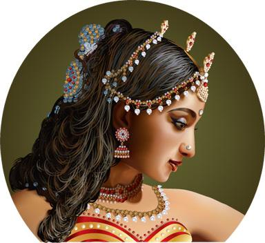 beauty of india vector
