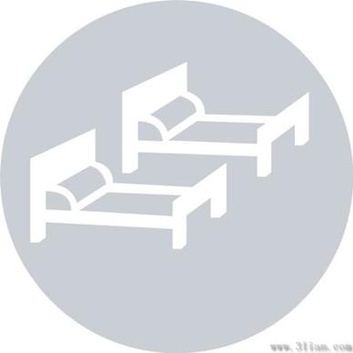 beds icons vector