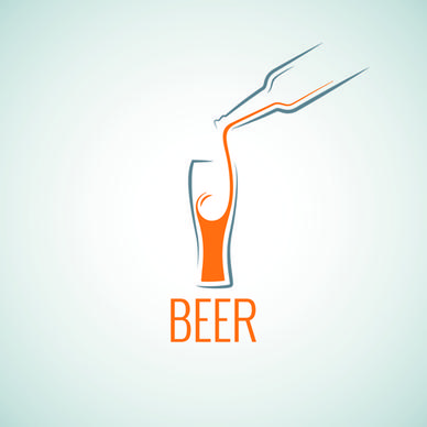 beer menu logo vector graphics