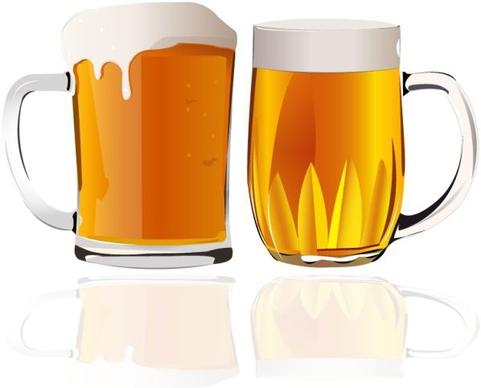 beer advertising background glasses icon colored reflection decor