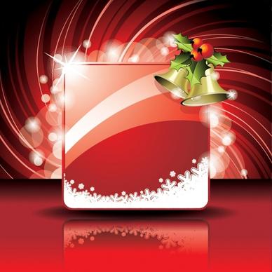 christmas banner shiny red twinkling motion decor