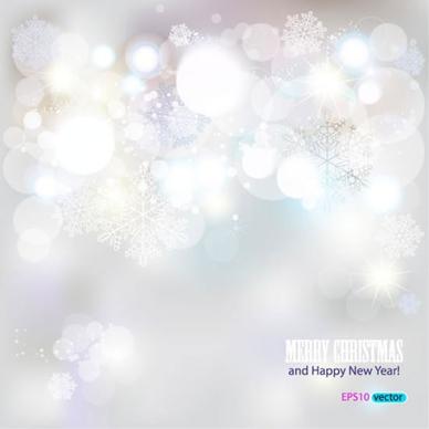 behind the bright glow snowflakes vector