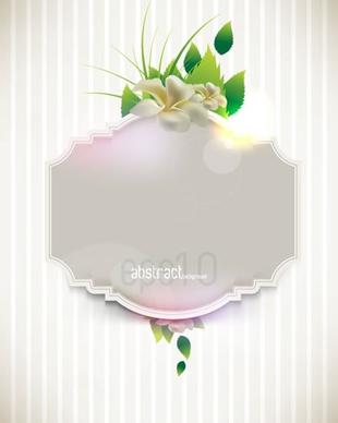 behind the flowers background vector