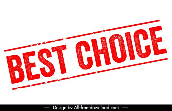 best choice stamp template flat texts elegance