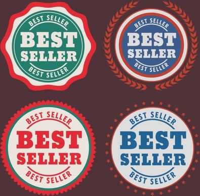 best seller stamps sets colored flat circle design